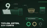 Konik dişe sarılan teflon bant, keten, macun, sıvı conta tüpü ve EPDM, fiber, o-ring contalar